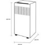GRADE A1 - Argo 8000 BTU Portable Air Conditioner for rooms up to 20 sqm