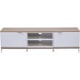 Alphason ADCH1600-WHT Chaplin TV Cabinet for up to 72" TVs - White/Light Oak