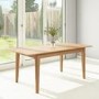 Extendable Dining Table in Solid Oak - Seats 4-6 - Adeline