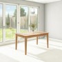 Extendable Dining Table in Solid Oak - Seats 4-6 - Adeline