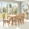 Extendable Dining Table in Solid Oak - Seats 4-6 - Adeline