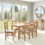 Extendable Dining Table in Solid Oak - Seats 4-6 - Adeline