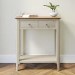 Narrow Dove Grey and Oak Console Table with 1 Drawer - Adeline