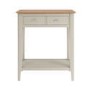 Narrow Dove Grey and Oak Console Table with 1 Drawer - Adeline