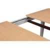 Large Dove Grey Extendable Dining Table with Solid Oak Top - Seats 4-6 - Adeline