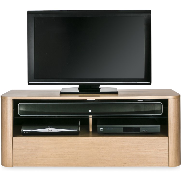 Alphason ADH1260-LO Hugo TV Stand for up to 60" TVs - Light Oak
