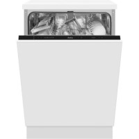 Amica Integrated Dishwasher - Full Size 60cm, Self-Cleaning, Black Control Panel