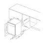 Amica Integrated Dishwasher - Full Size 60cm, Self-Cleaning, Black Control Panel