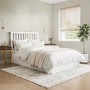 White Wooden Double Ottoman Bed - Anderson