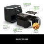 Ninja AF300UK Foodi Dual Zone 6-in-1 7.6L Air Fryer  Twin Baskets  Healthy Crispy Cooking