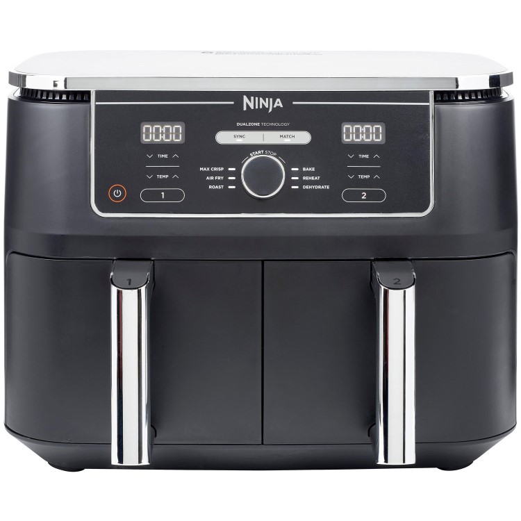 Refurbished Ninja AF400UK Foodi Max XL Dual Zone 9.5L Air Fryer