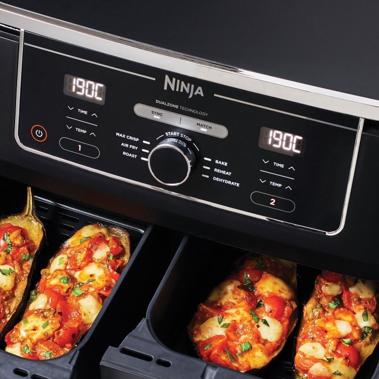 Refurbished Ninja AF400UK Foodi Max XL Dual Zone 9.5L Air Fryer