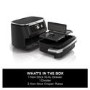 Ninja AF500UK Foodi FlexDrawer 10.4L Dual Air Fryer  2 Flexible Drawers  Healthy Crispy Cooking