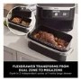 Ninja AF500UK Foodi FlexDrawer 10.4L Dual Air Fryer  2 Flexible Drawers  Healthy Crispy Cooking