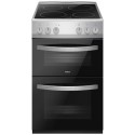 AFC502SS Amica 50cm Electric Dual Cavity Cooker - Silver