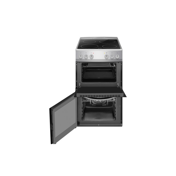 Refurbished Amica AFC502SS 50cm 4 Zone Electric Cooker Silver