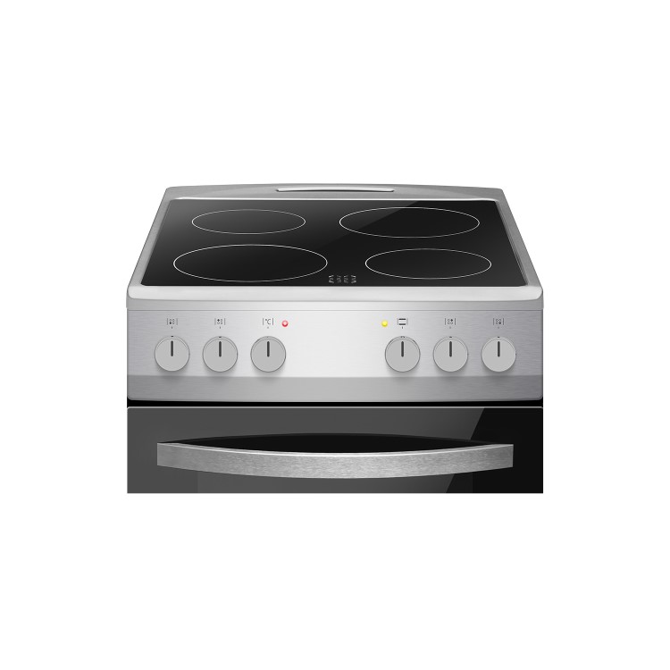 Refurbished Amica AFC502SS 50cm 4 Zone Electric Cooker Silver
