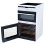 Refurbished Amica AFC5550WH 50cm Double Oven Electric Cooker with Ceramic Hob White