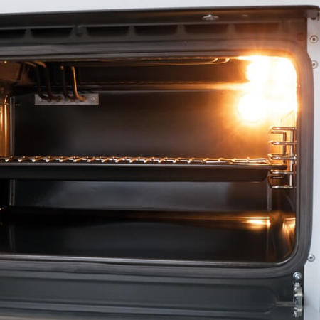 Refurbished Amica AFC5550WH 50cm Double Oven Electric Cooker with Ceramic Hob White