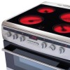 Amica 60cm Double Oven Electric Cooker with Ceramic Hob - Stainless Steel