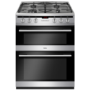Amica 60cm Double Oven Gas Cooker with Catalytic Liners - Stainless Steel