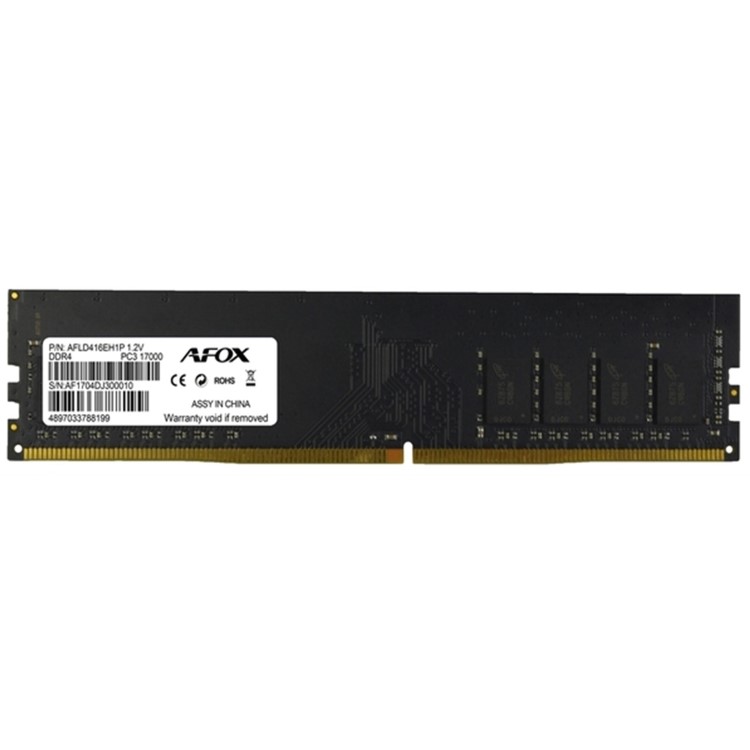 GRADE A1 - AFOX 16GB No Heatsink 16GB 2666MHz DDR4 DIMM Desktop Memory