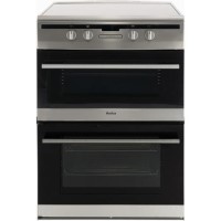 Refurbished Amica AFN6550SS 60cm Double Oven Electric Cooker with Induction Hob Stainless Steel