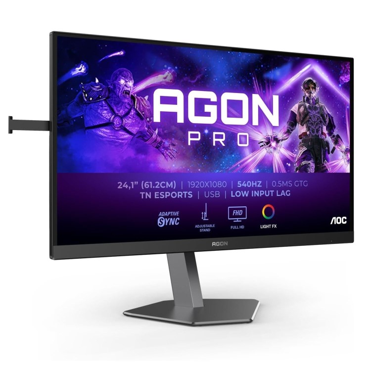 AOC AGON AG246FK 24" Ultra-Fast TN eSports Full HD 540Hz 0.5ms Height Adjustable Gaming Monitor