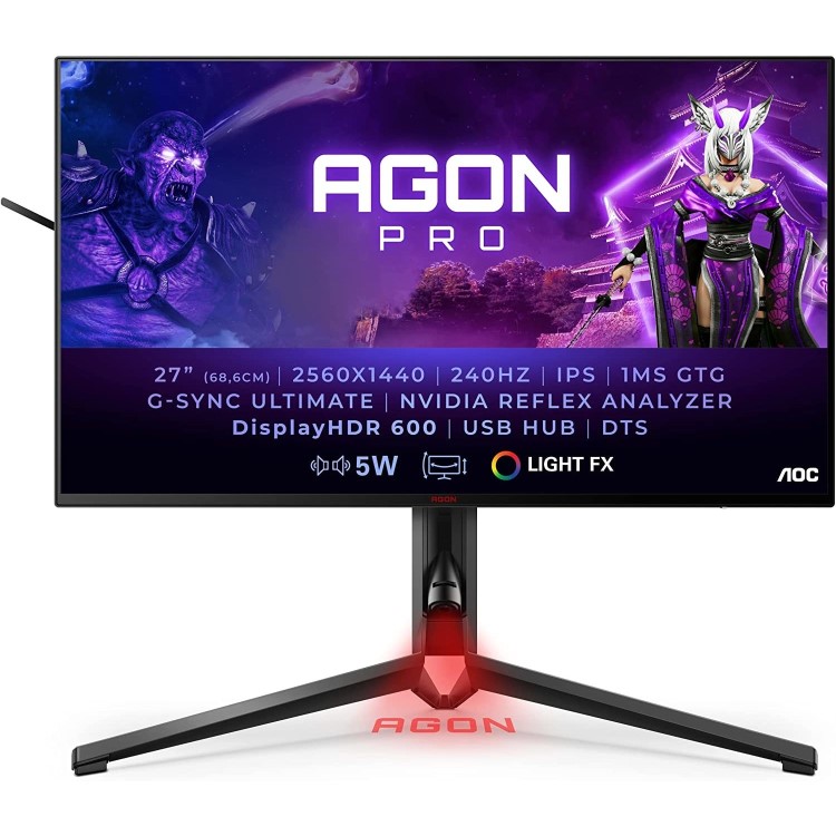 Refurbished AOC AGON AG274QS 27" IPS QHD 300Hz 1ms HDR FreeSync Gaming Monitor