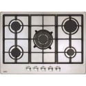 AGH7100SS Amica 68cm 5 Burner Gas Hob - Stainless Steel