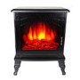 AmberGlo Large Black Electric Log Burning Stove Fire with 2 Heat Settings