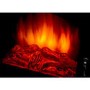 AmberGlo Large Black Electric Log Burning Stove Fire with 2 Heat Settings
