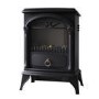AmberGlo Electric Wood Burning Stove Fire - Black