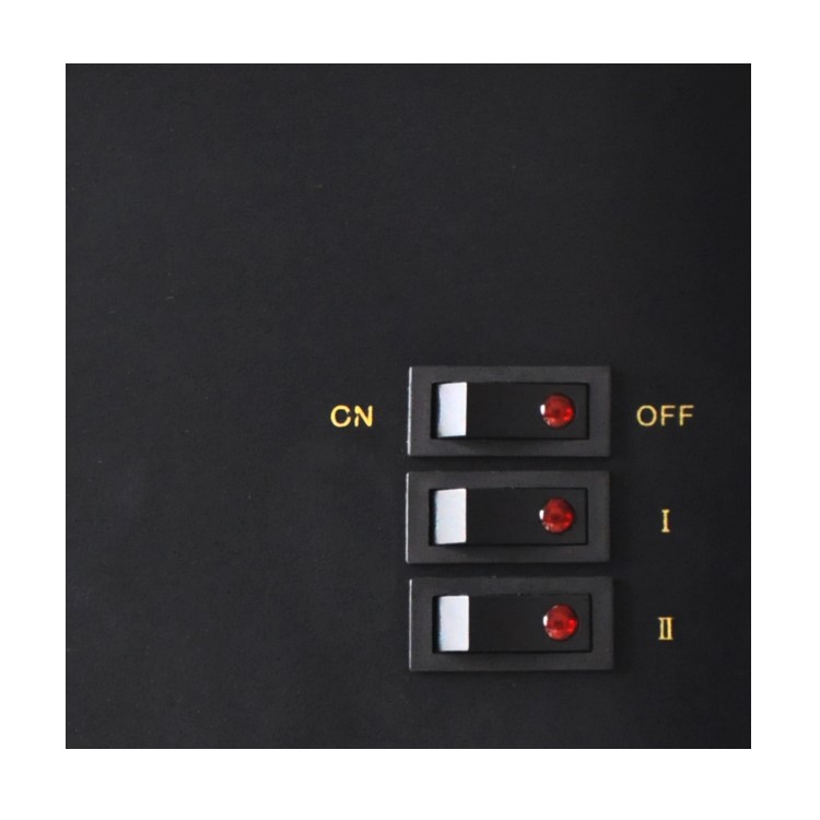 AmberGlo Electric Wood Burning Stove Fire - Black