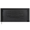 Black Inset Media Wall Electric Fireplace with Log and Crystal Fuel Bed 42 inch - Amberglo