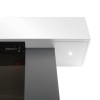 White Wall Mounted Electric Fireplace Suite with LED Lights 52 inch- Amberglo