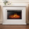 Inset Electric Fire in Black - AmberGlo