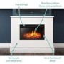Inset Electric Fire in Black - AmberGlo
