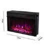 Inset Electric Fire in Black - AmberGlo
