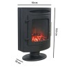 Electric Stove Heater in Black - Portable