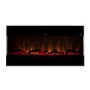 Black Wall Mounted Electric Fireplace with Open Front 42 Inch -  AmberGlo