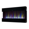 Black Wall Mounted Electric Fireplace with Open Front 60 Inch -  AmberGlo