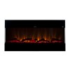 Black Wall Mounted Electric Fireplace with Open Front 60 Inch -  AmberGlo