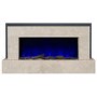 Beige Concrete Effect Freestanding Alexa Electric Fireplace - LAST  FEW  IN STOCK. ALL MUST GO 