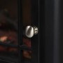 Oak Effect and Black Electric Fireplace Suite with Black Electric Log Burner - Amberglo