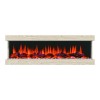 Wood Effect Wall Mounted Electric Fireplace with LED Lights 51 Inch  - Amberglo