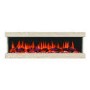 Wood Effect Inset Electric Fireplace with LED Lights 51 Inch  - Amberglo