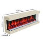 ONLY OPENED - Oak 51inch Inset Electric Fireplace - AmberGlo
