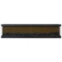 Black Inset Media Wall Electric Fireplace 60 inch - Amberglo