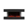 Black 47inch Wall Mounted Electric Fireplace - AmberGlo